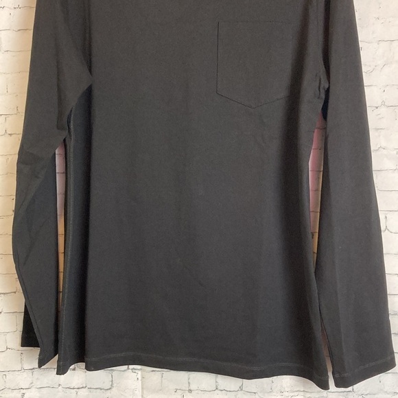 A.P.C. LONG SLEEVE JOE POCKET TEE Black Medium NWOT Elevated Basic Luxe Capsule - Picture 8 of 9